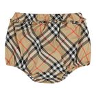 Baby Girls Beige Check Dress Set, 1, hi-res