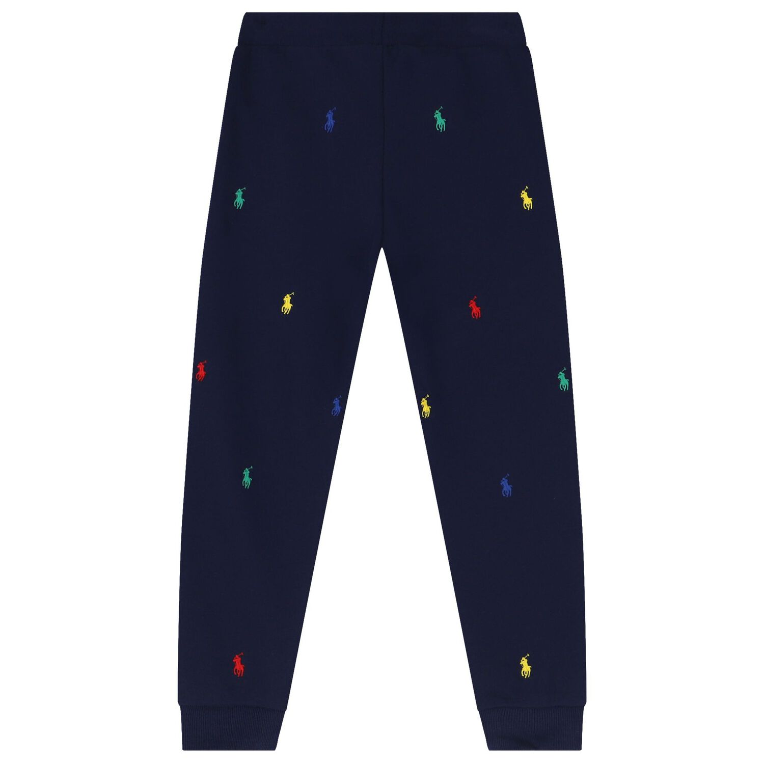 Boys Navy Blue Logo Joggers, 1, hi-res