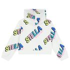 Girls White Logo Hooded Top, 1, hi-res