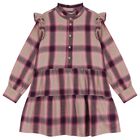 Girls Pink Checked Dress, 1, hi-res
