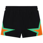 Boys Black Star Shorts, 1, hi-res