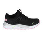 Girls Black & Pink Pacer Future Trainers, 1, hi-res