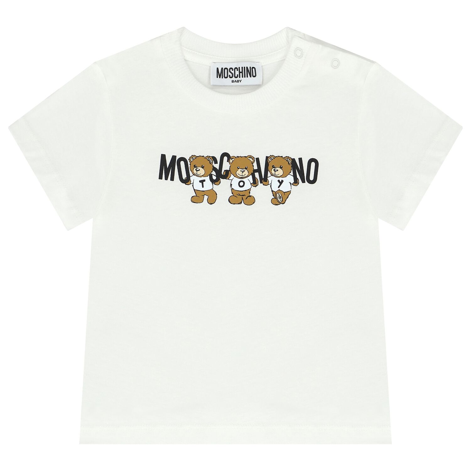 Ivory Teddy Bear Logo T-Shirt, 1, hi-res image number null