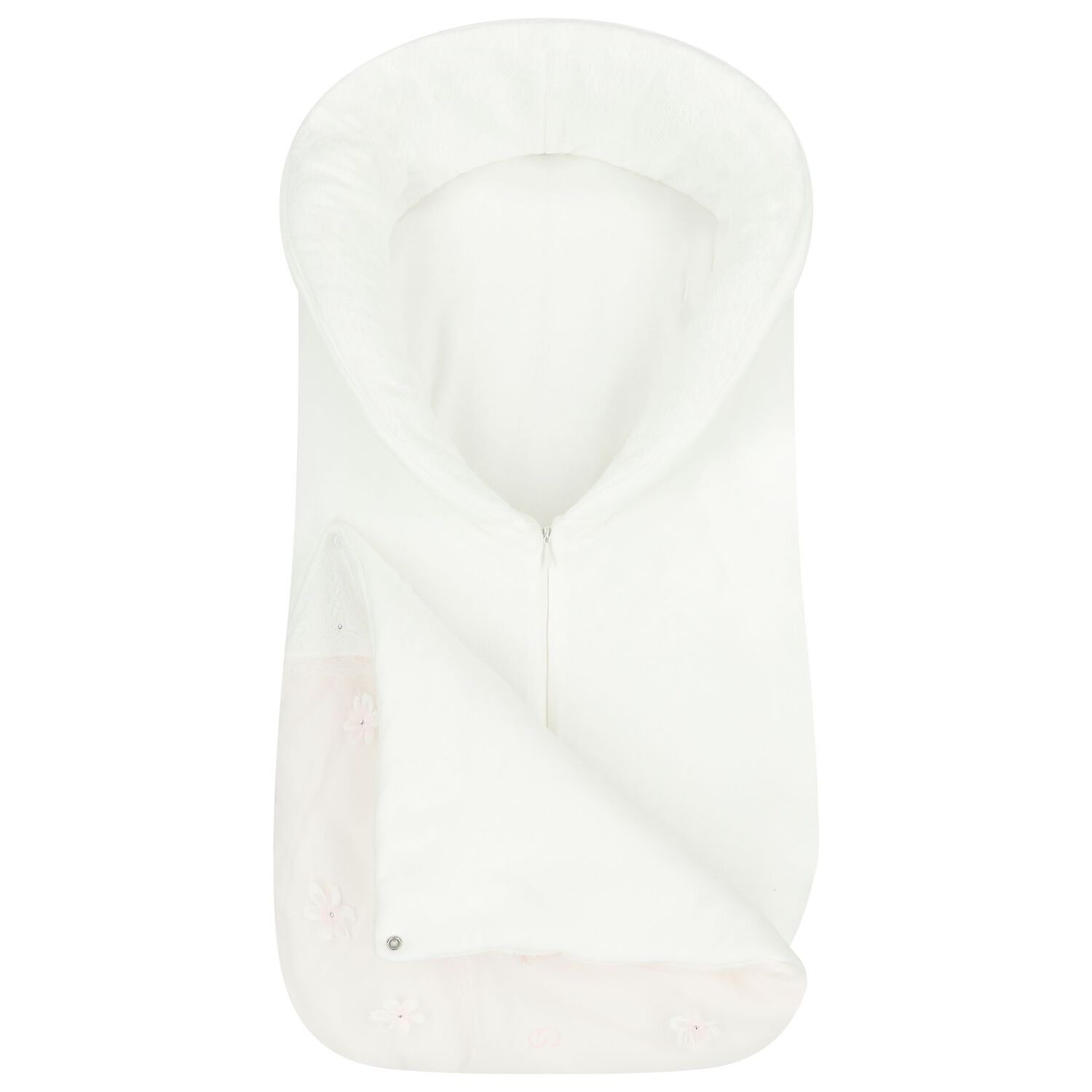 Baby Girls Ivory & Pink Tulle Nest, 1, hi-res image number null