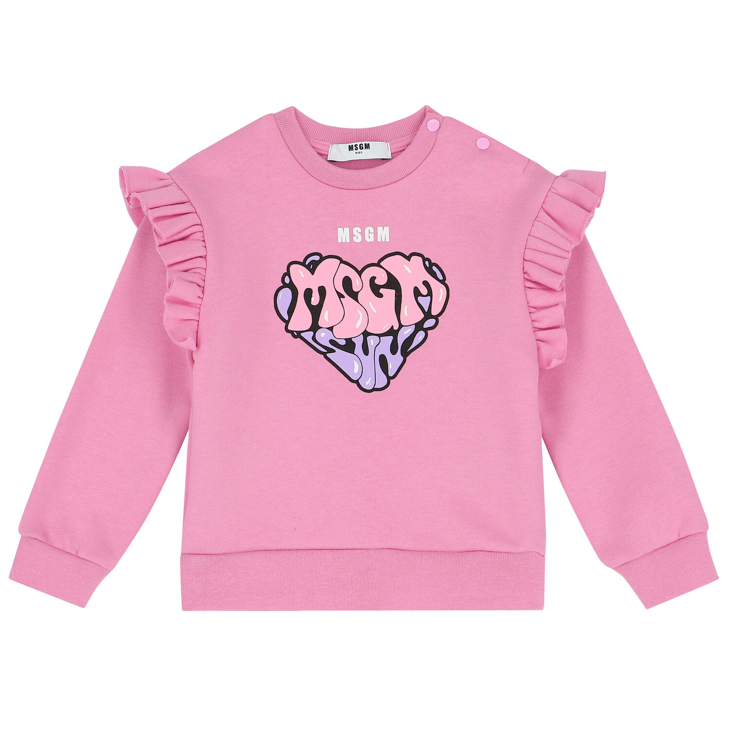 Younger Girls Pink Logo Tracksuit, 1, hi-res