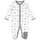 Baby Boys White & Navy Blue Logo Babygrow Gift Set, 1, hi-res