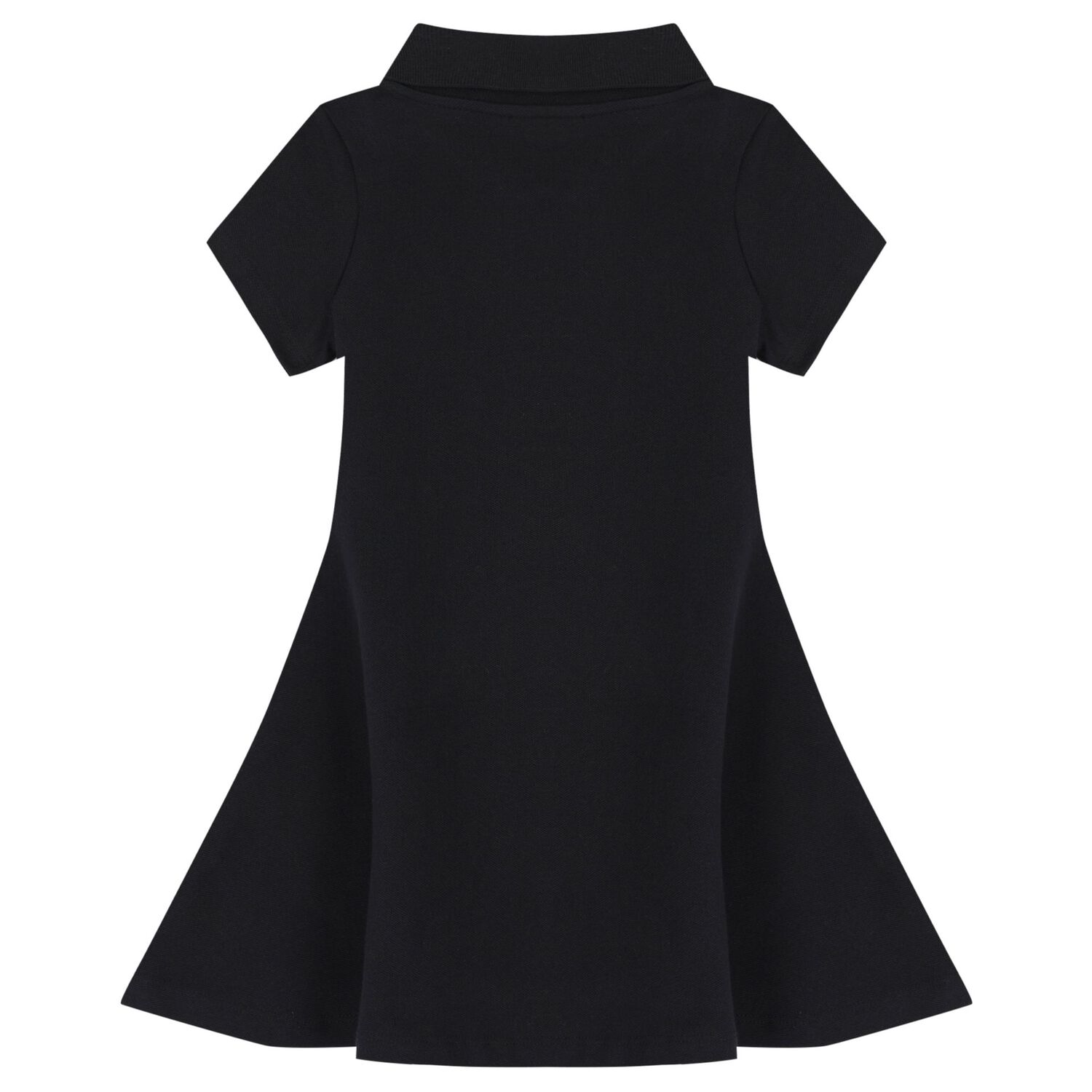 Girls Black Logo Dress, 2, hi-res