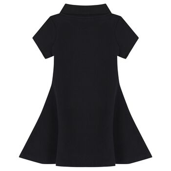 Girls Black Logo Dress