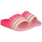 Girls Pink Embellished Sliders, 1, hi-res