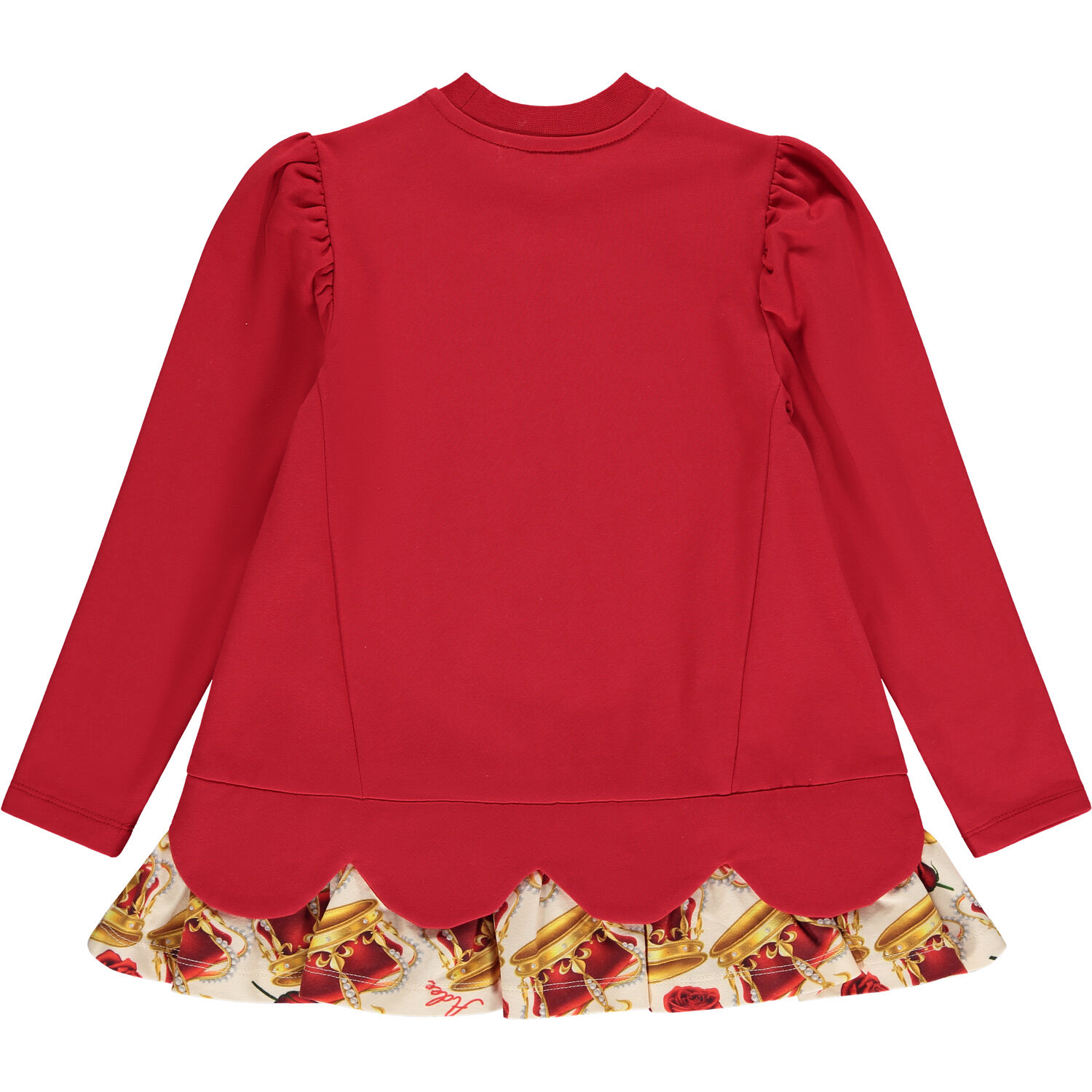 Girls Red & Ivory Crown Leggings Set, 1, hi-res image number null