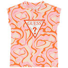 Girls Ivory, Pink & Orange Logo T-Shirt, 1, hi-res