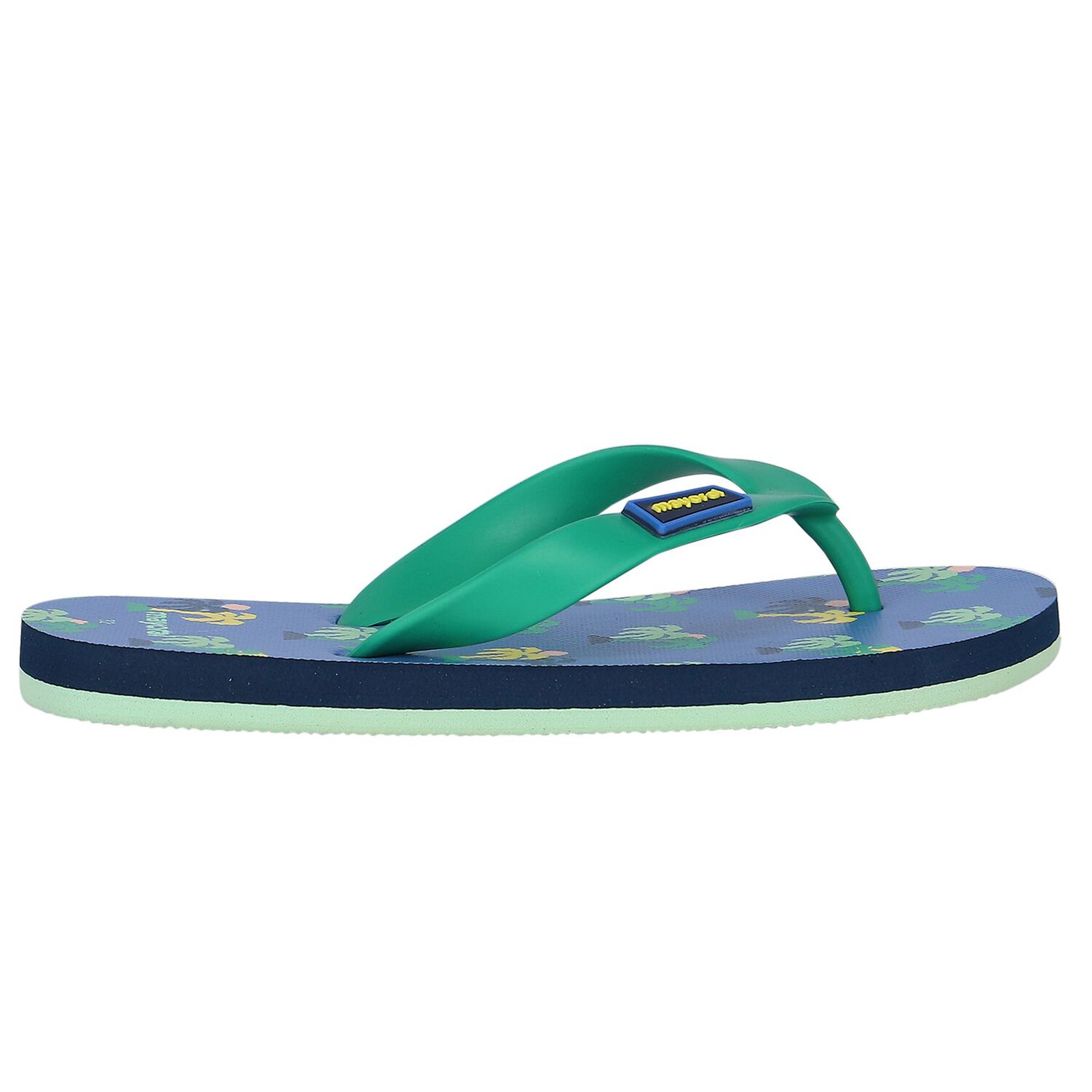 Boys Blue & Green Flip Flops, 2, hi-res