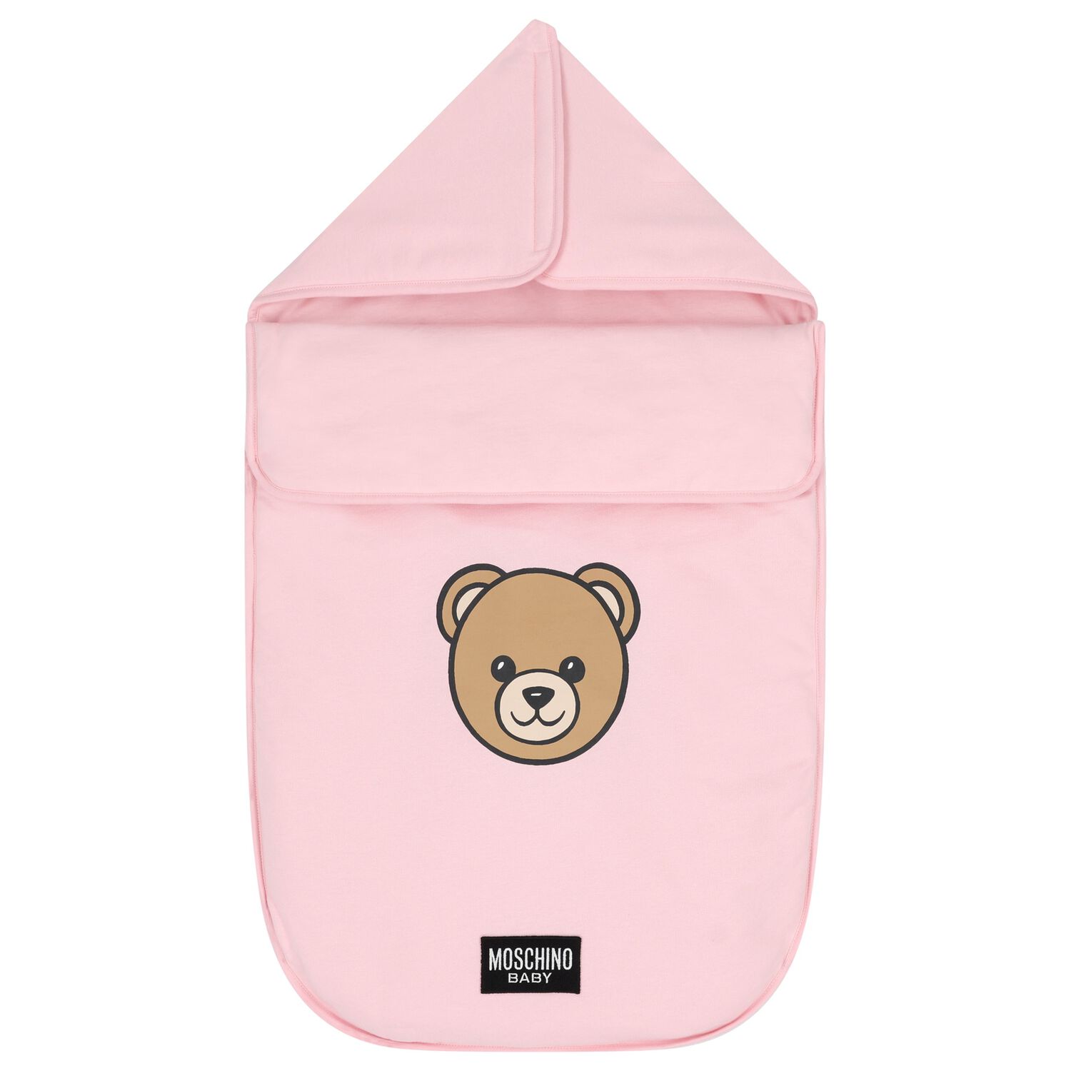 Baby Girls Pink Teddy Bear Logo Baby Nest, 3, hi-res image number null