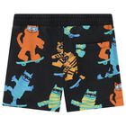 Boys Black Cat Shorts, 1, hi-res