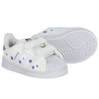 White & Purple Superstar Trainers, 1, hi-res