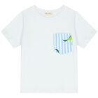 Boys White Lemon T-Shirt, 1, hi-res
