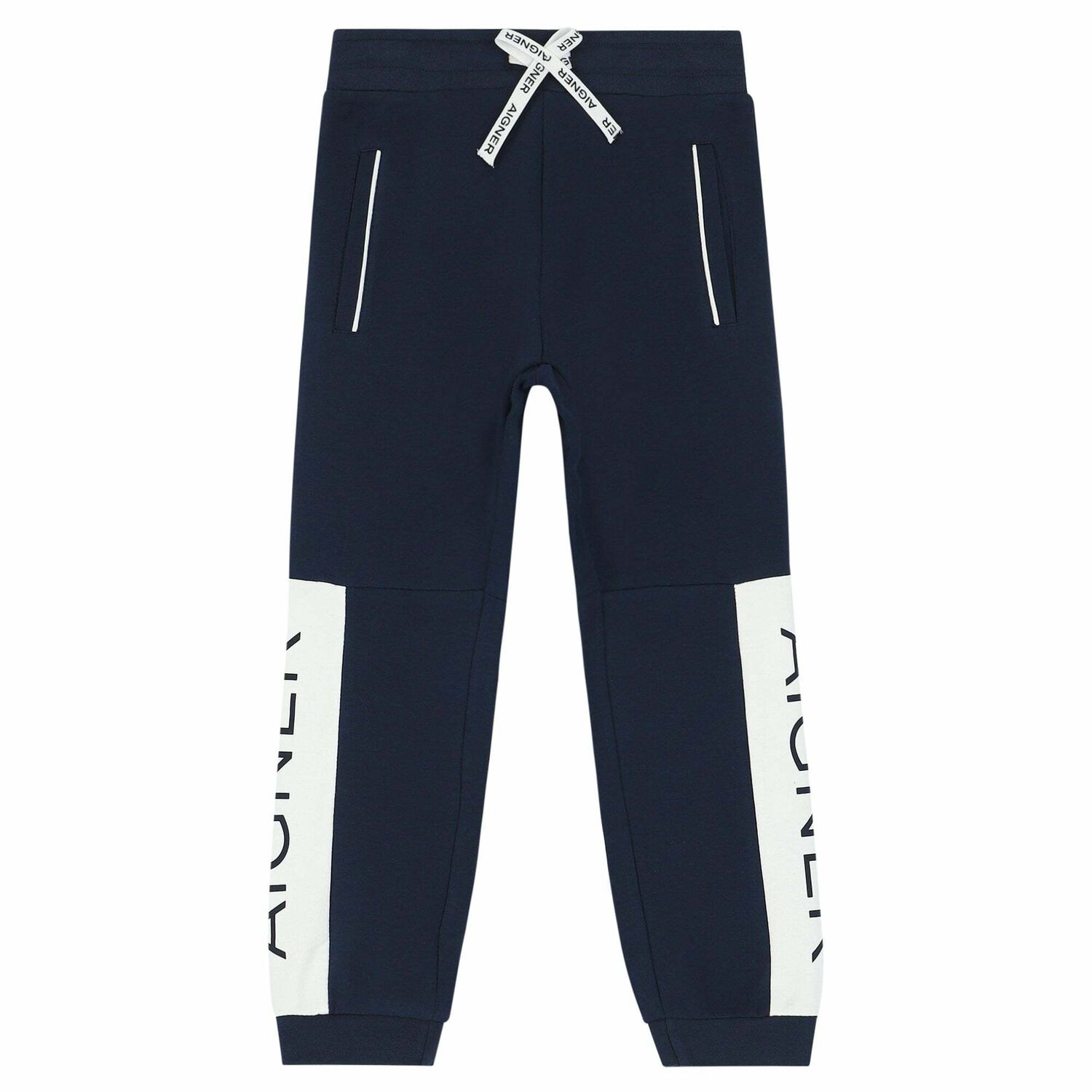 Boys Navy Logo Joggers, 1, hi-res