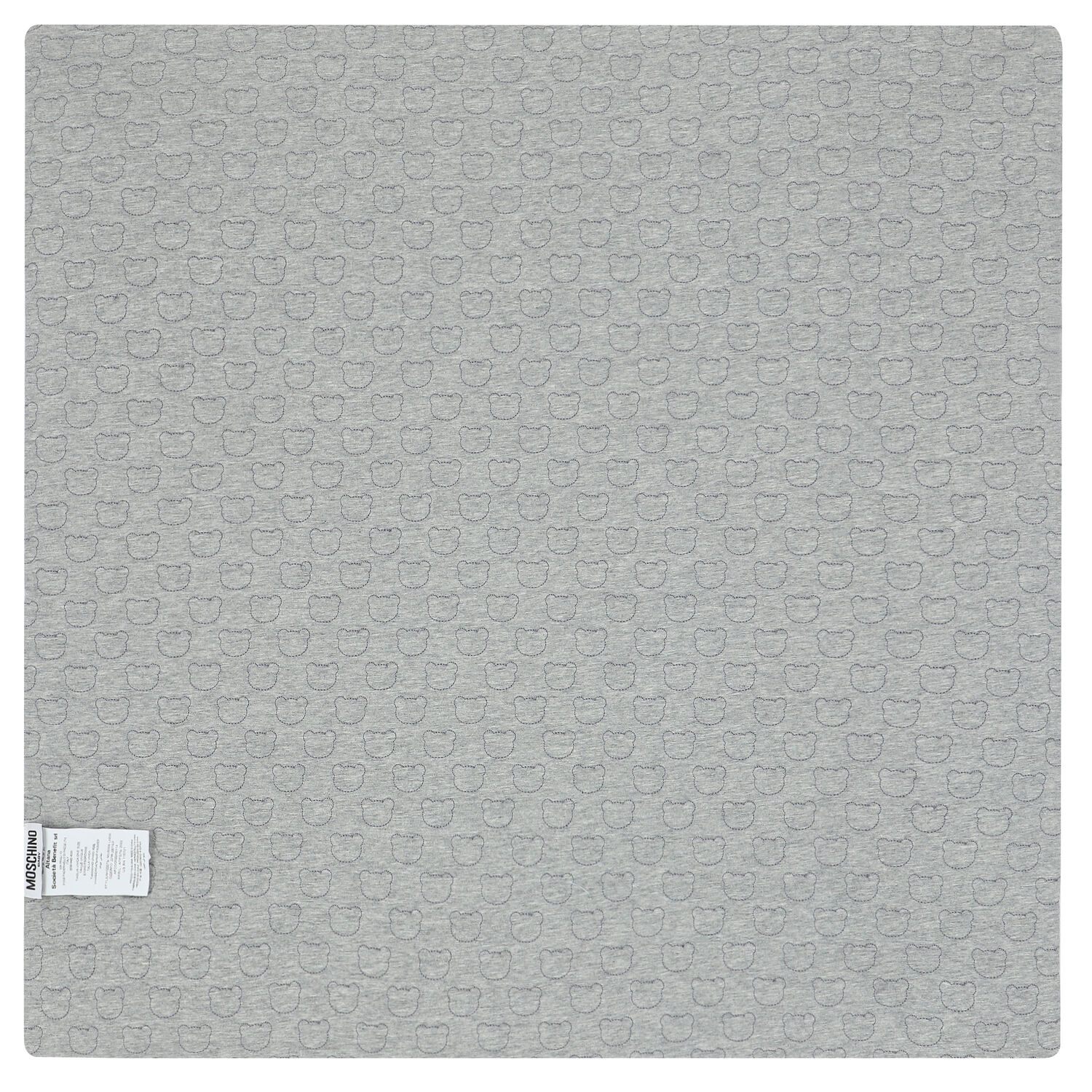 Grey Teddy Logo Baby Blanket, 3, hi-res