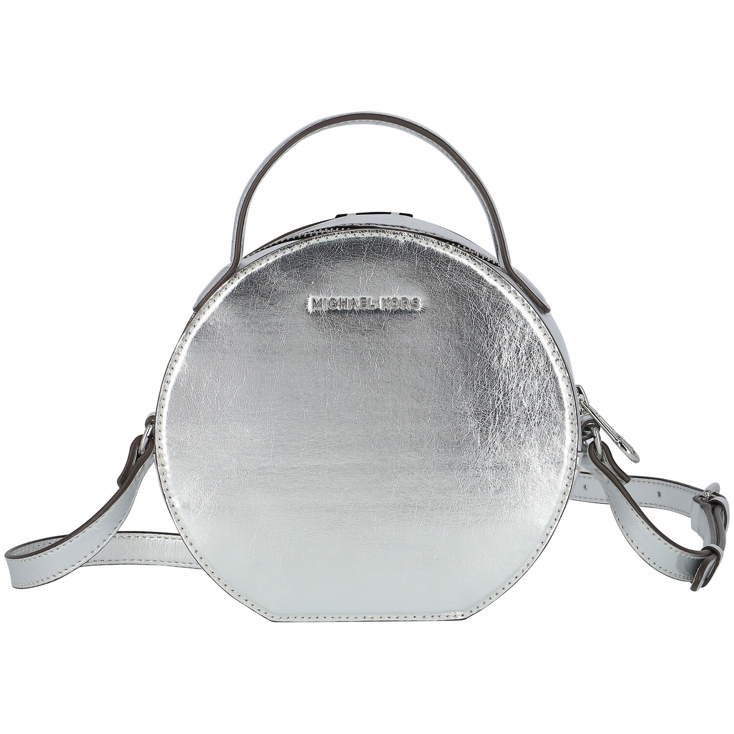 Girls Silver Circle Shoulder Bag, 1, hi-res image number null