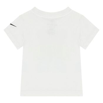 Younger Girls White Logo T-Shirt