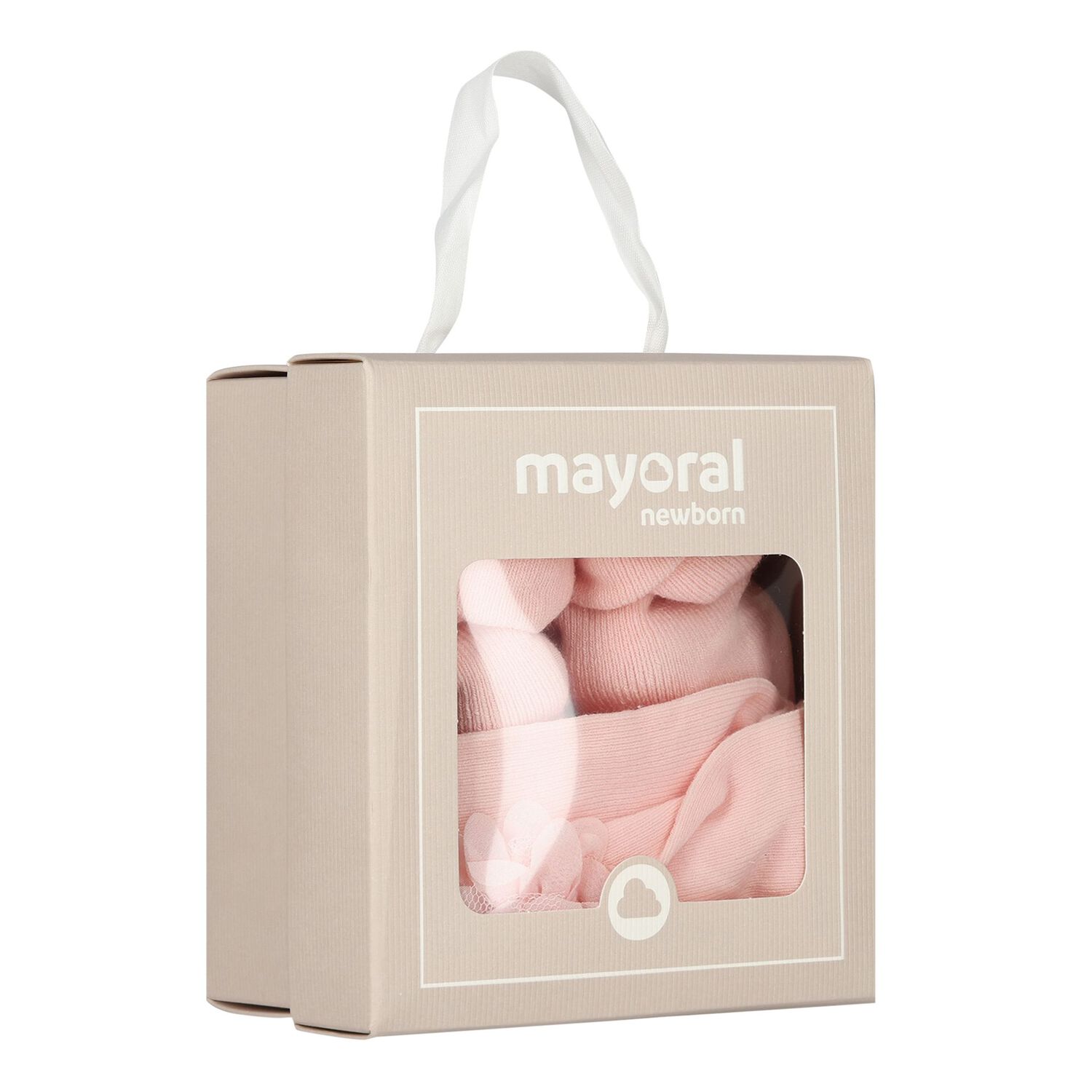 Baby Girls Pink Headband & Socks Set, 2, hi-res