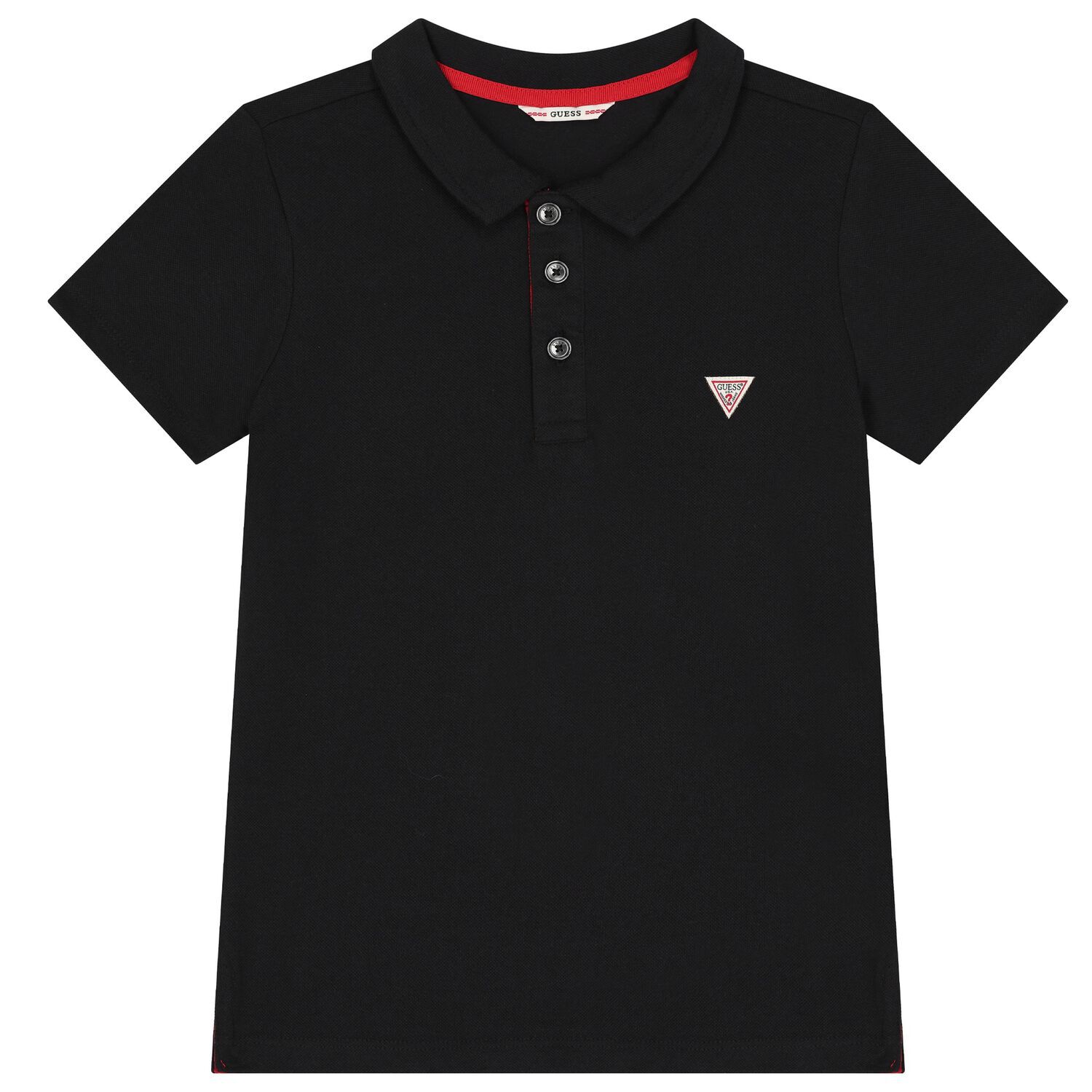 Boys Black Logo Polo Shirt, 2, hi-res image number null