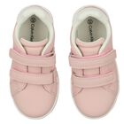 Girls Pink Logo Trainers, 1, hi-res