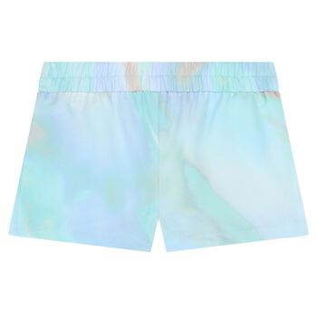 Girls Blue Logo Shorts