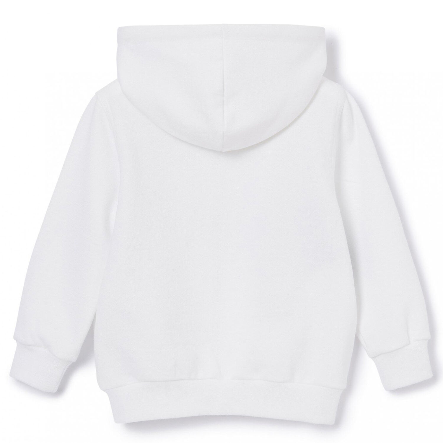 Boys White Hooded Top, 1, hi-res