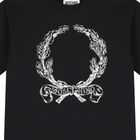 Black Logo Leaf Crest T-Shirt, 1, hi-res