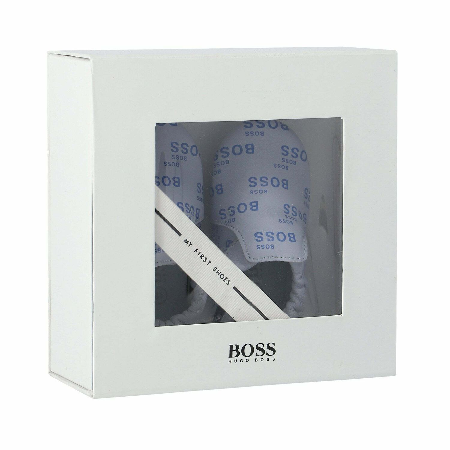 Baby Boys Blue Logo Pre Walker Shoes, 1, hi-res