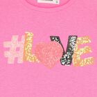 Girls Pink Long Sleeve Top, 1, hi-res