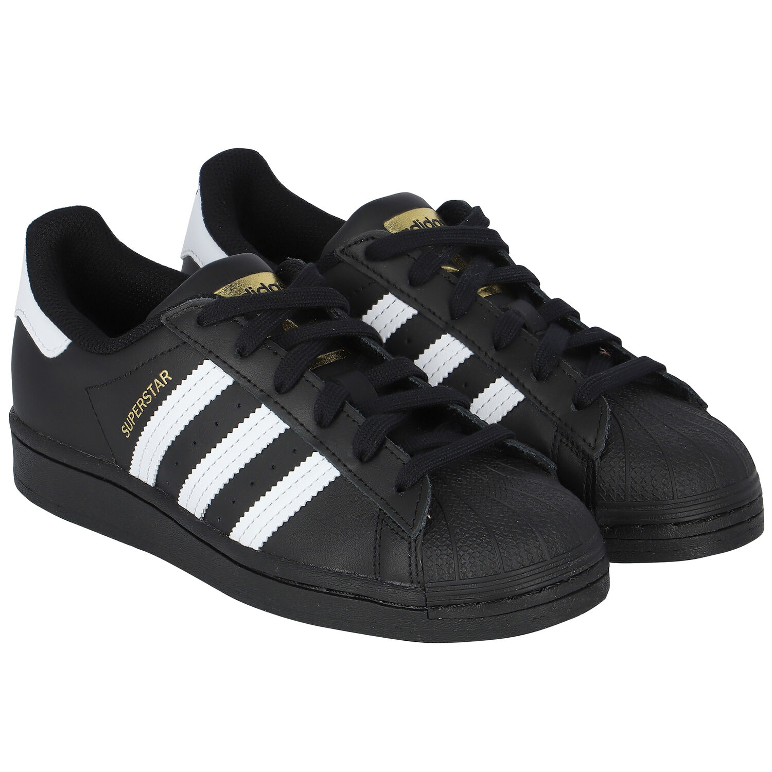 Black Superstar Trainers, 2, hi-res