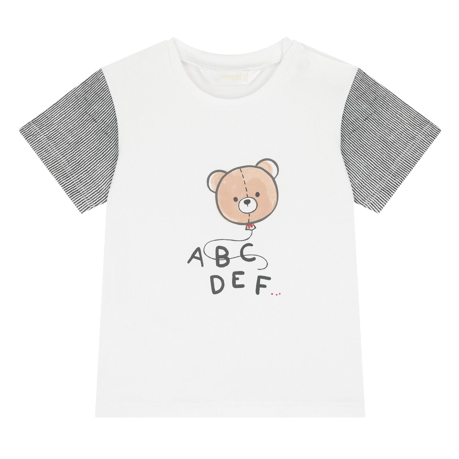 Baby Boys White Teddy Bear T-Shirt, 2, hi-res image number null