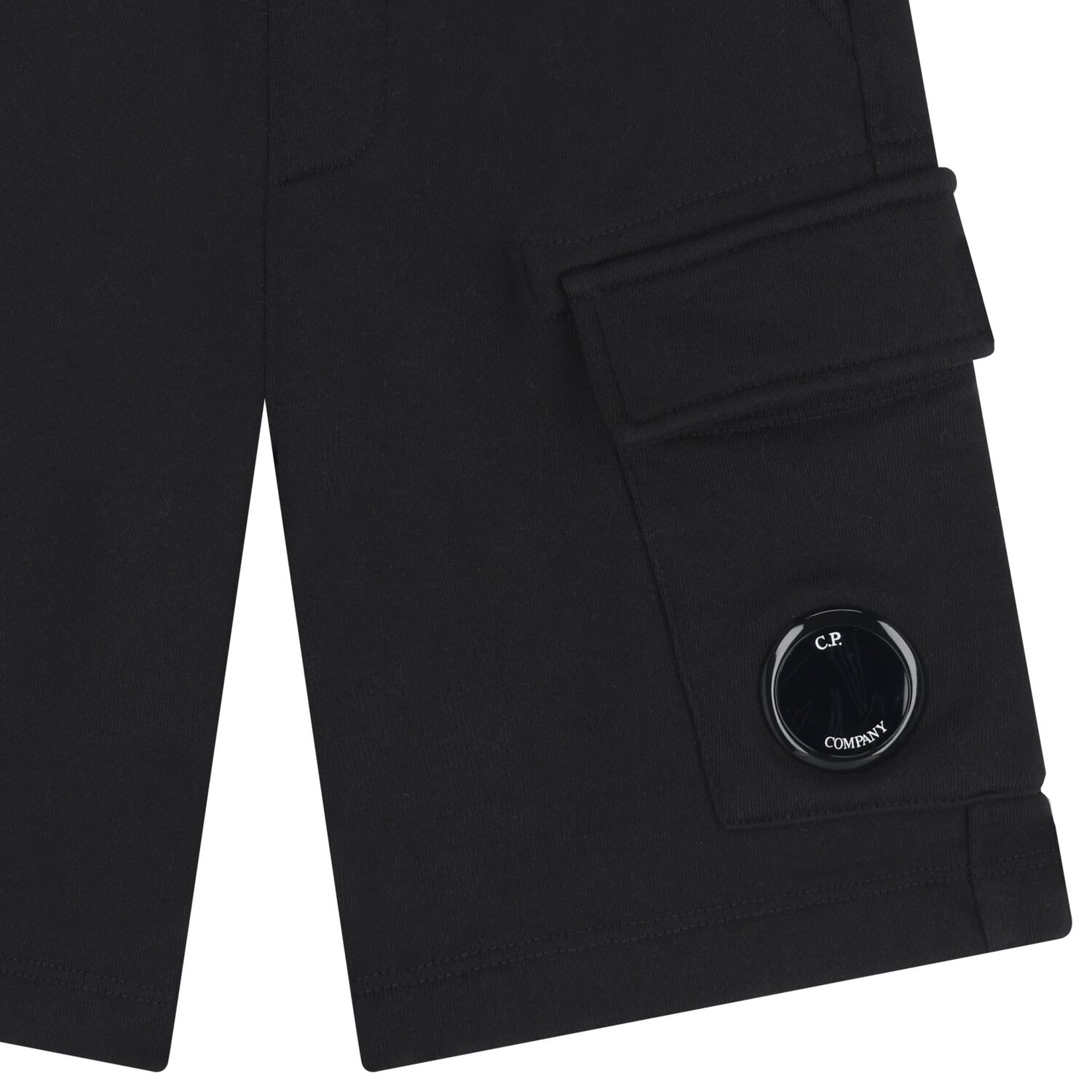 Boys Black Logo Shorts , 1, hi-res