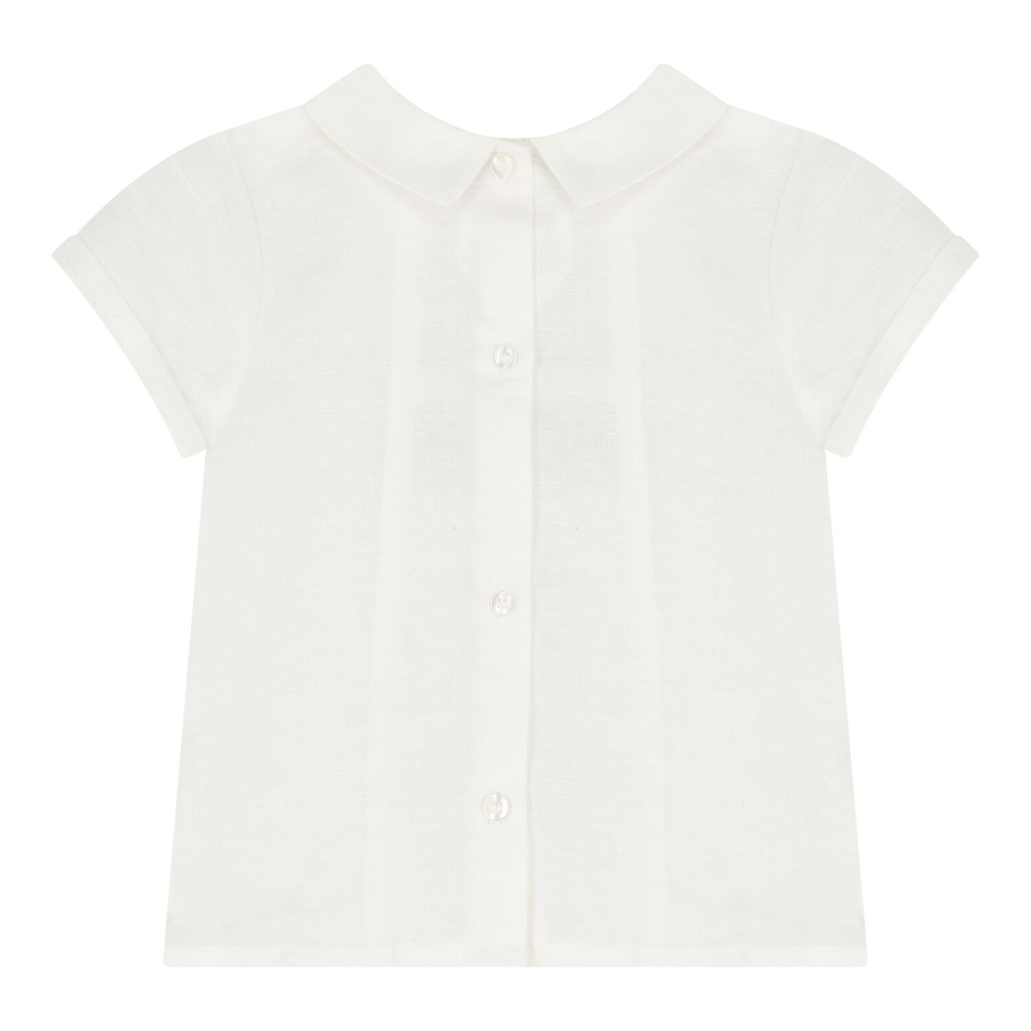 Baby Boys White & Ivory Shorts Set, 2, hi-res