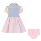 Baby Girls Multi-Colored Logo Dress Set, 1, hi-res