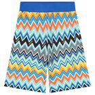 Boys Multi-Coloured Zig Zag Shorts, 1, hi-res