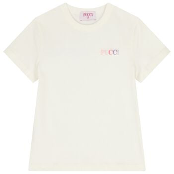 Girls Ivory Logo T-Shirt