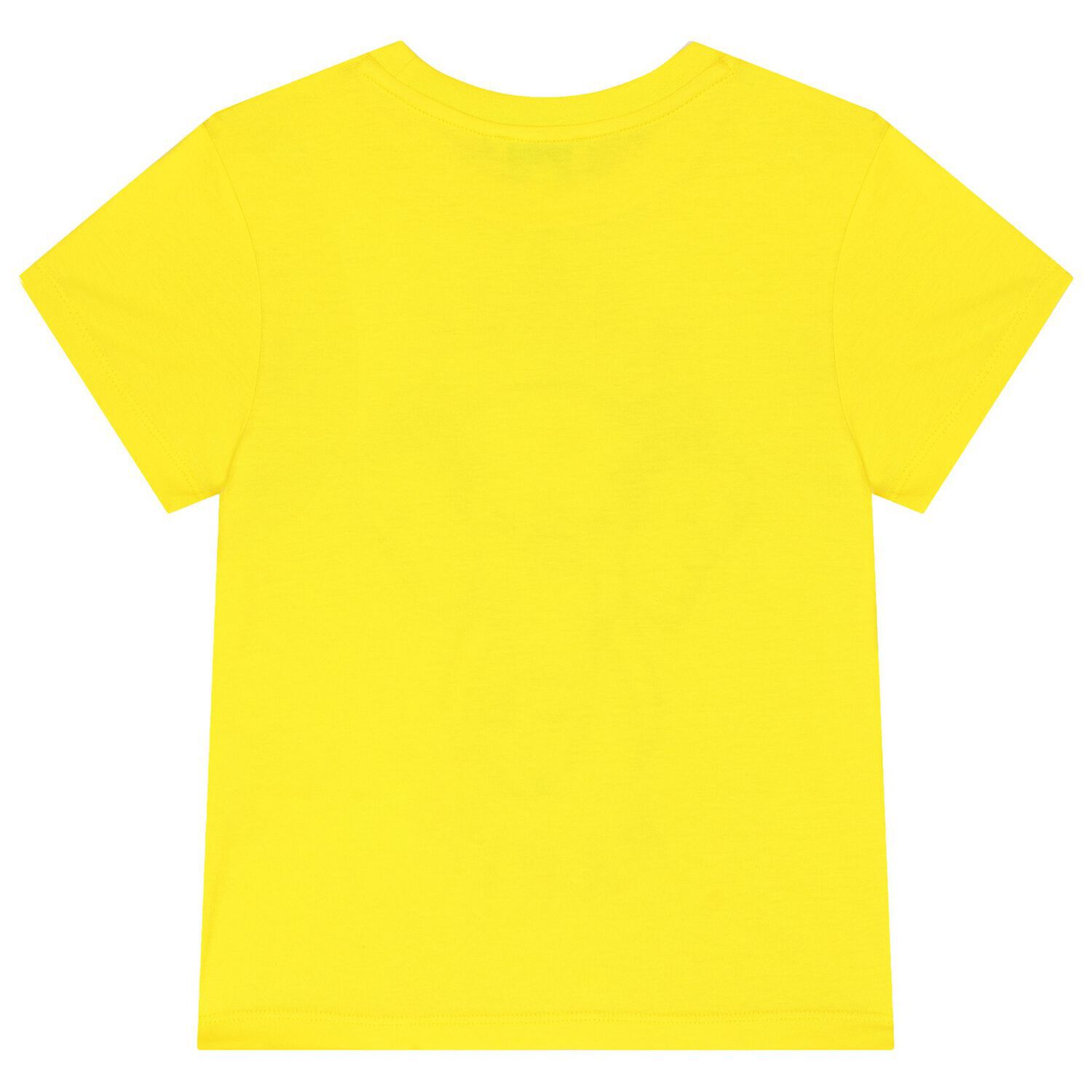 Boys Yellow Elephant Logo T-Shirt, 1, hi-res