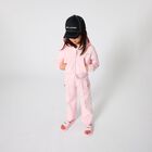 Girls Pink Embellished Logo Joggers, 1, hi-res