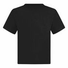 Boys Black Logo T-Shirt, 1, hi-res