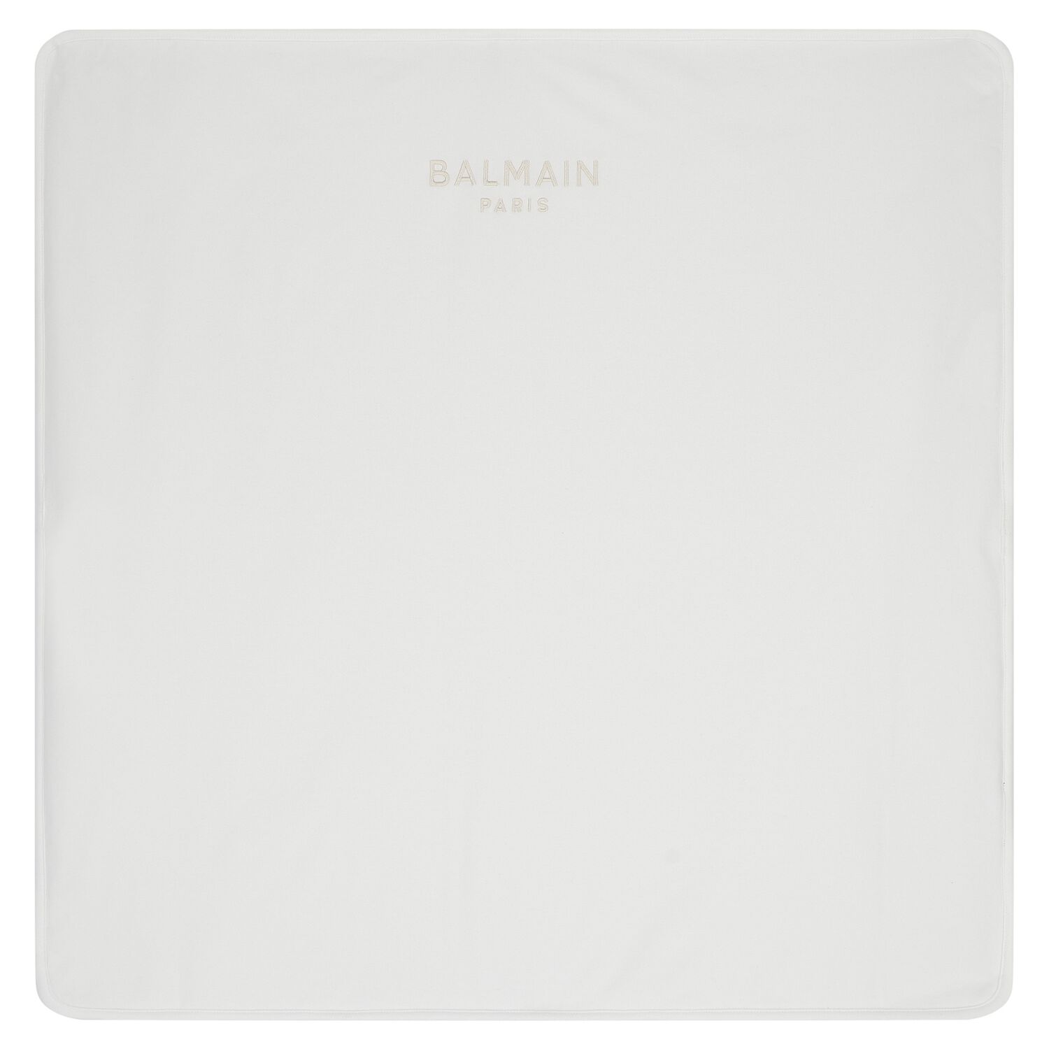 White & Gold Logo Baby Blanket, 1, hi-res