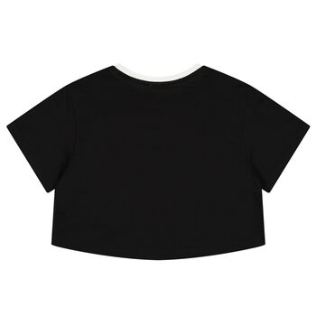 Girls Black Logo T-Shirt
