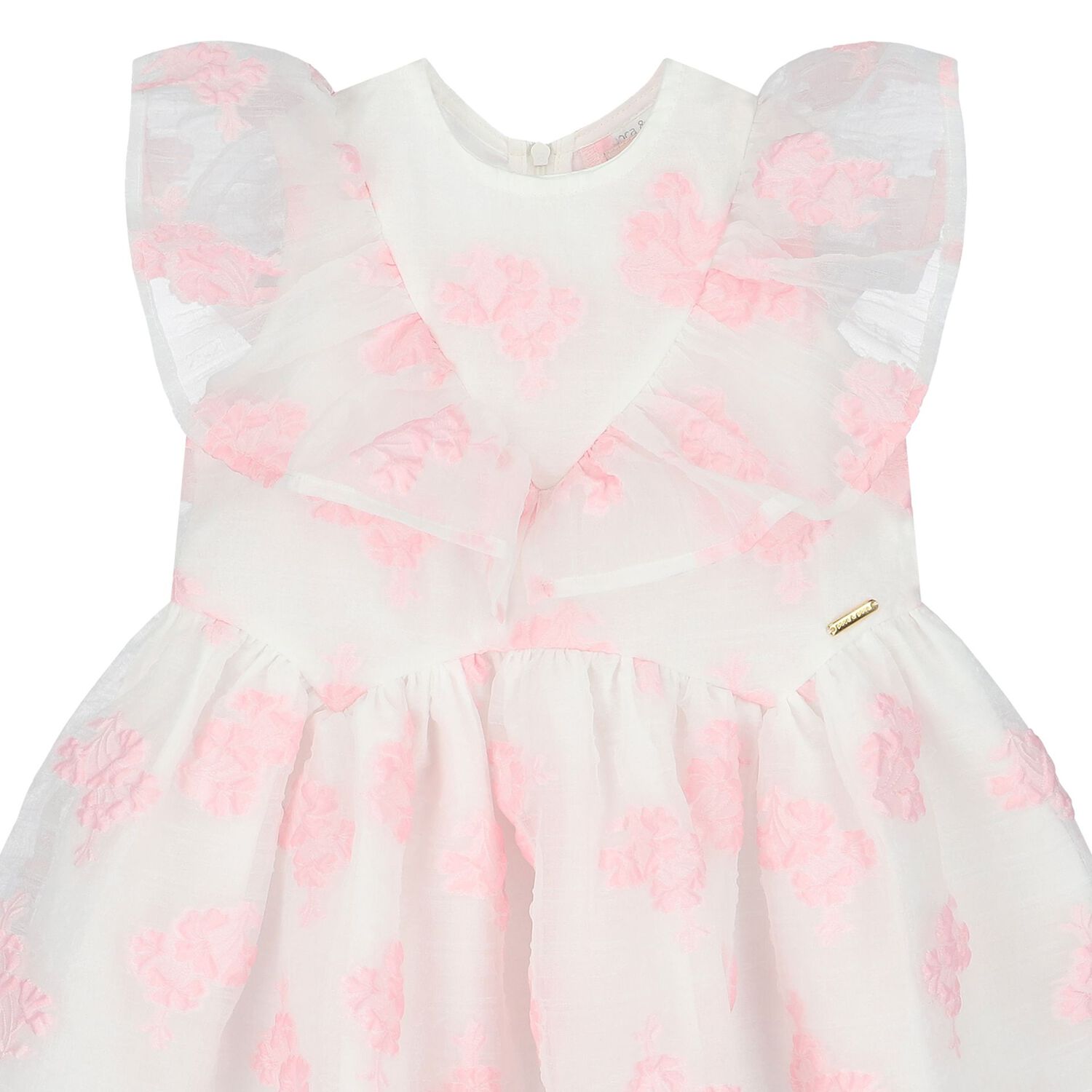 Girls Floral Ruffle Dress, 1, hi-res