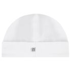 Baby Boys White Logo Hat, 1, hi-res