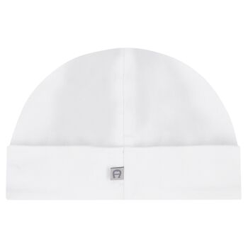 Baby Boys White Logo Hat