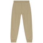 Boys Beige Logo Joggers, 1, hi-res