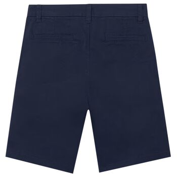 Boys Navy Blue Chino Shorts