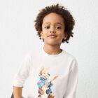 Boys Ivory Dog Long Sleeve Top, 1, hi-res